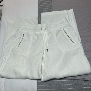 Athleta Women’s 100% Linen White Casual Pants